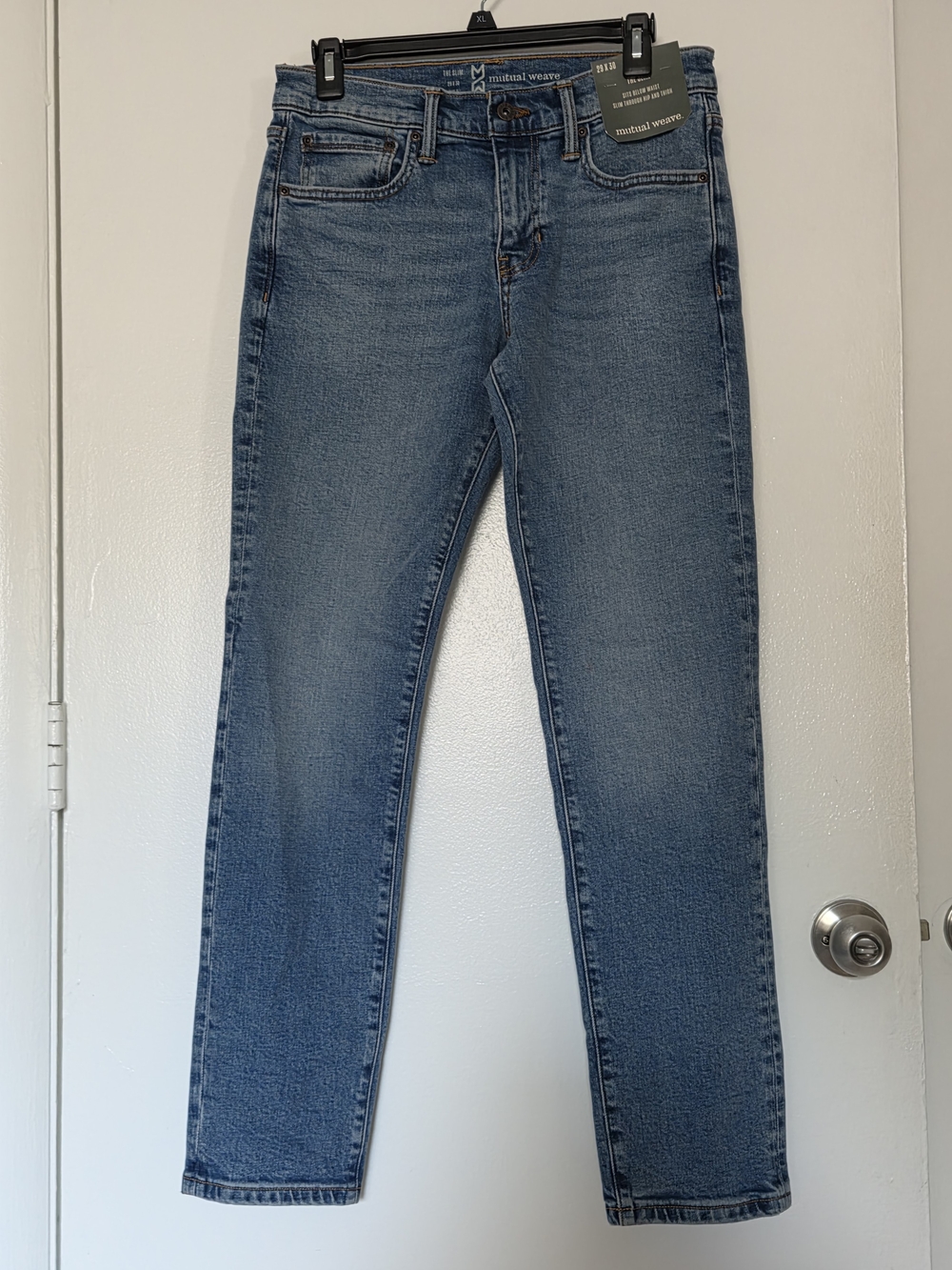 The Slim Mutual Weave Jeans - Classic Blue Denim